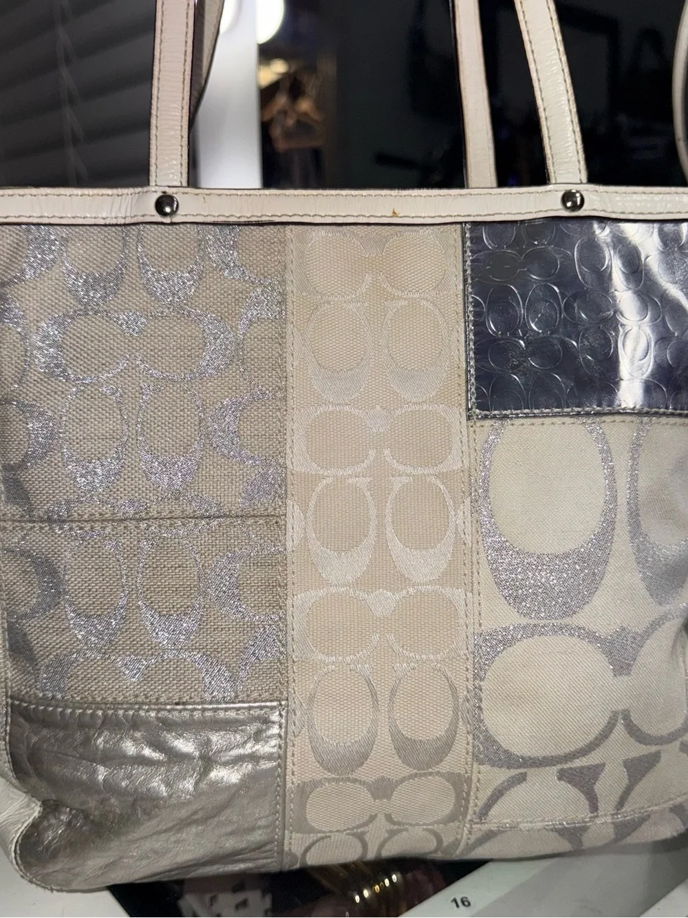 Vintage Coach Patchwork Tote Bag 🤍✨